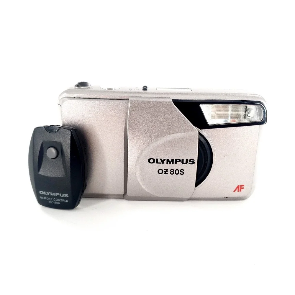 Olympus OZ 80S Panorama 35mm Point & Shoot Film Camera w/ RC-200 Film Tested